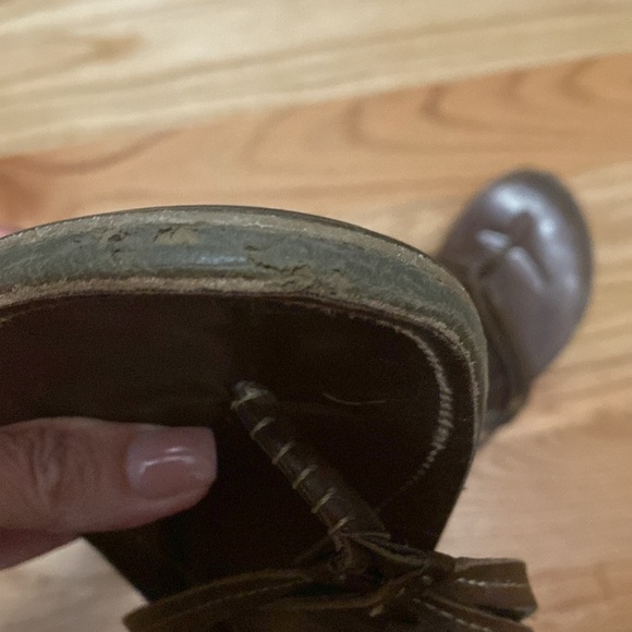 OLUKAI U’I All Leather Thong Flip Flops Sandals Size 9 Brown Beach Bohemian - Picture 6 of 7